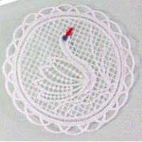 Swan Doilies White - 4pcs set