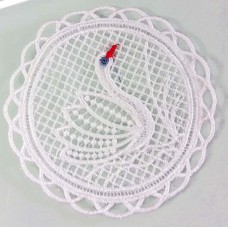 Swan Doilies White - 4pcs set