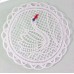 Swan Doilies White - 4pcs set
