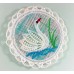Swan Doilies color - 4 pcs set